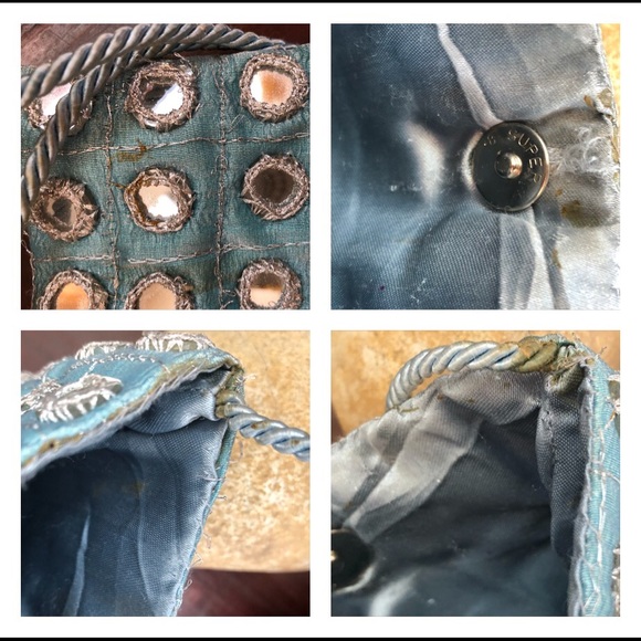 90’s Vintage Silver Mirror Party Purse - Picture 9 of 11